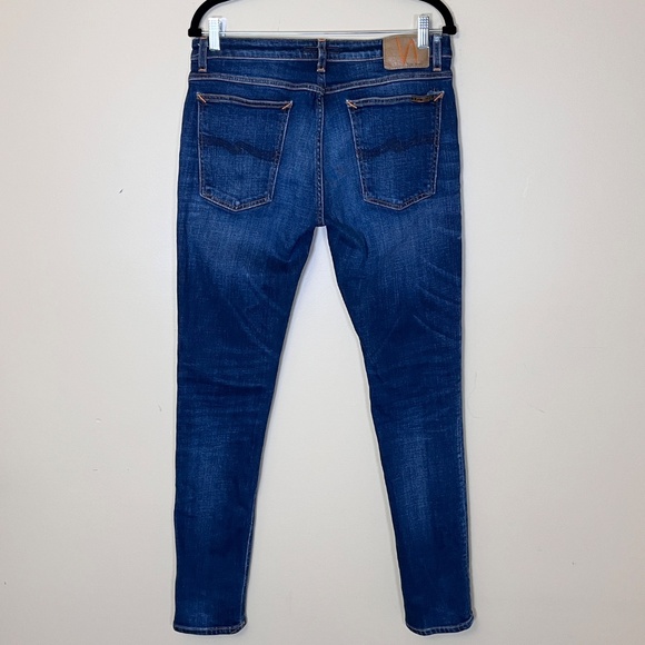 Nudie Skinny Lin Tight Stretch Jeans - Men's Size 34*33 - Blue - Picture 3 of 13